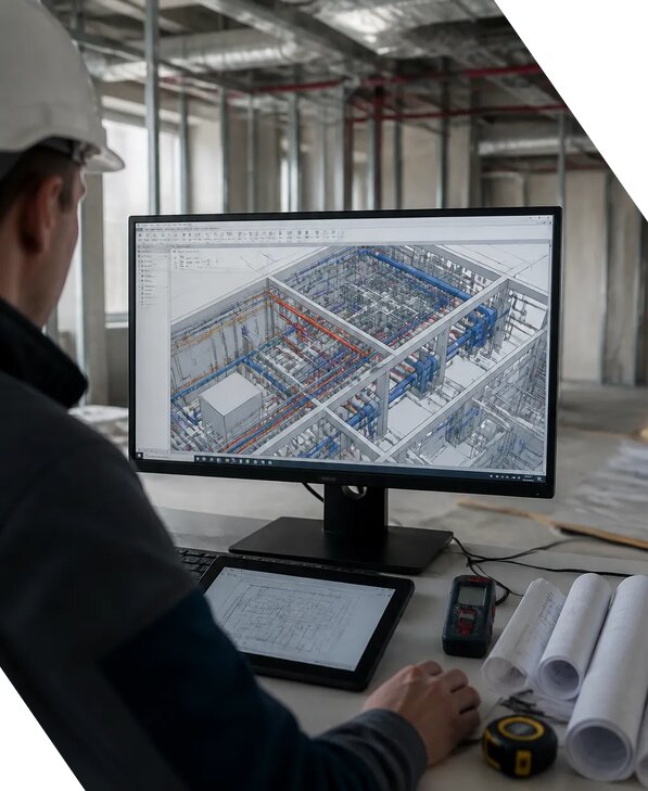 Создание BIM модели инженерных сетей для объектов в Чебоксарах